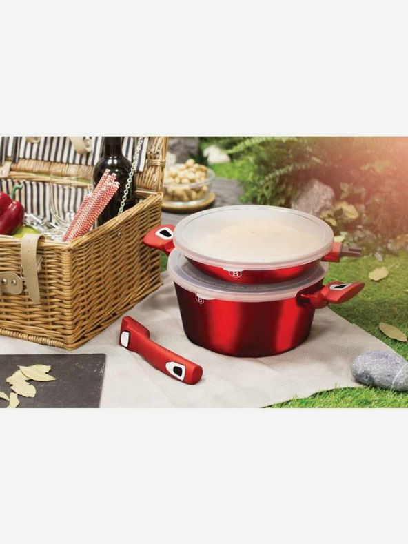 Berlingerhaus Set ustensile de gătit cu suprafață din marmură 22 buc Burgundy Metallic Line BERLINGERHAUS