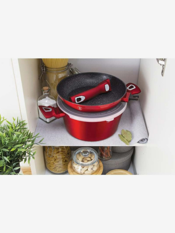 Berlingerhaus Set ustensile de gătit cu suprafață din marmură 22 buc Burgundy Metallic Line BERLINGERHAUS