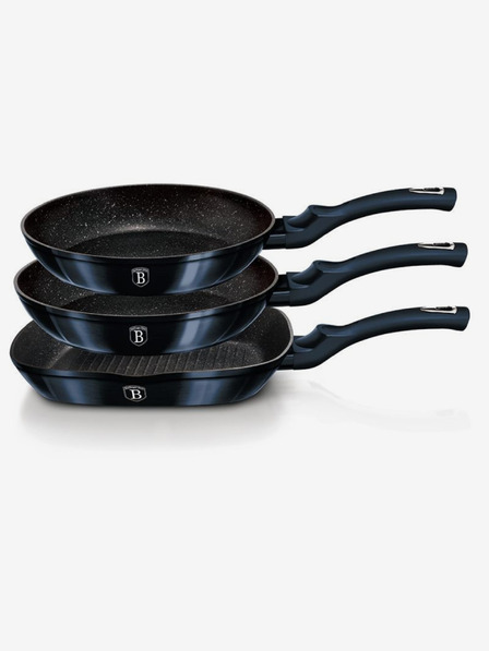 Berlingerhaus Set de trei cratițe cu suprafață din marmură BERLINGERHAUS Aquamarine Metallic Line