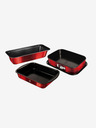 Berlingerhaus Set tavă de copt cu suprafață antiaderentă din titan 3 buc Metallic Line Burgundy Edition BERLINGERHAUS