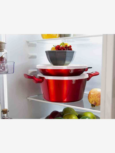 Berlingerhaus Set de vase cu suprafață din marmură 18 buc Burgundy Metallic Line BERLINGERHAUS