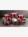 Berlingerhaus Set de vase cu suprafață din marmură 18 buc Burgundy Metallic Line BERLINGERHAUS