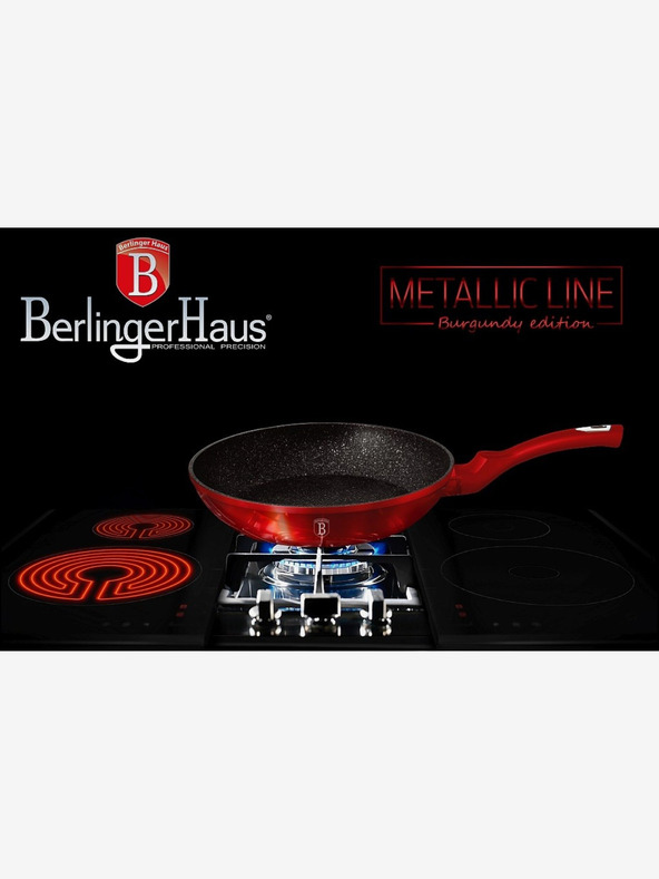 Berlingerhaus Set de vase cu suprafață din marmură 3 buc Burgundy Metallic Line BERLINGERHAUS