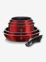 Berlingerhaus Set de vase de gătit cu mâner detașabil 12 piese Burgundy Metallic Line BERLINGERHAUS