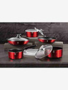 Berlingerhaus Set de vase de gătit cu mâner detașabil 12 piese Burgundy Metallic Line BERLINGERHAUS