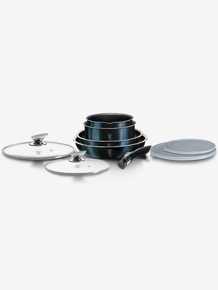 Berlingerhaus Set de ustensile de gătit cu mâner detașabil 9 buc Aquamarine Metallic Line BERLINGERHAUS