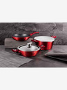 Berlingerhaus Set de vase cu suprafață din marmură 5 buc Burgundy Metallic Line BERLINGERHAUS
