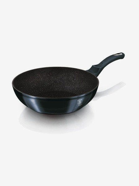 Berlingerhaus Tigaie wok cu suprafață marmorată 28 cm BERLINGERHAUS Metallic Line Aquamarine Edition