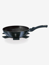 Berlingerhaus Tigaie wok cu suprafață marmorată 28 cm BERLINGERHAUS Metallic Line Aquamarine Edition