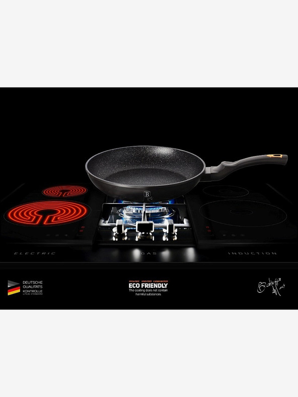Berlingerhaus Tigaie grill cu suprafață din marmură 28 cm Black Rose Collection BERLINGERHAUS