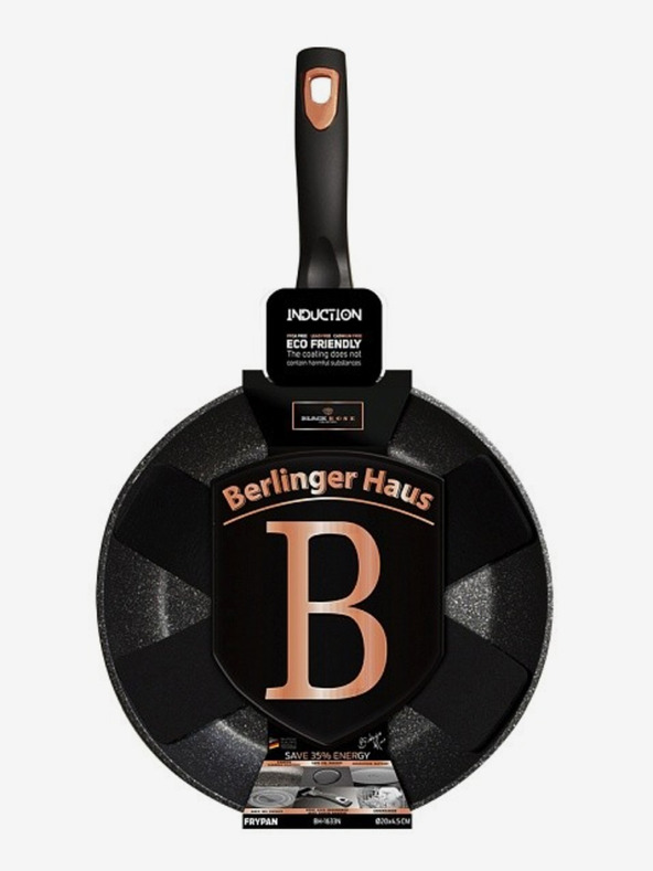 Berlingerhaus Tigaie grill cu suprafață din marmură 28 cm Black Rose Collection BERLINGERHAUS