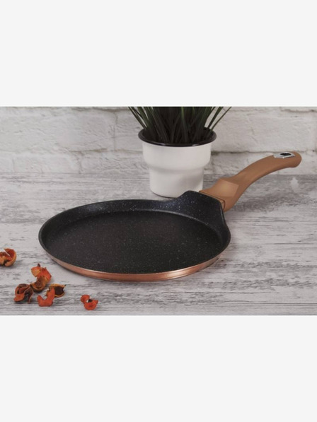 Berlingerhaus Tigaie pentru clătite cu suprafață de marmură 25 cm Rosegold Metallic Line BERLINGERHAUS