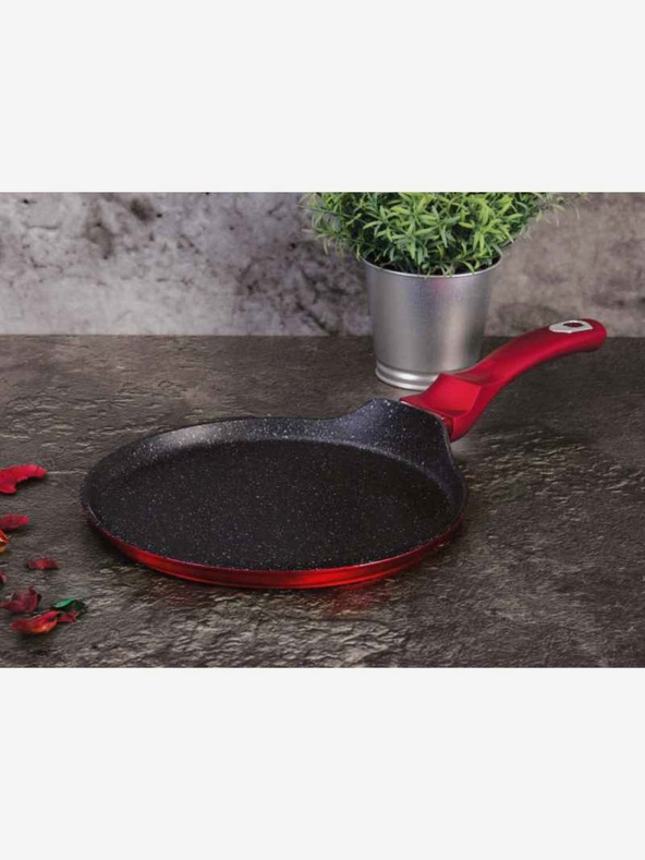 Berlingerhaus Tigaie pentru clătite cu suprafață de marmură BERLINGERHAUS Burgundy Metallic Line (25 cm)