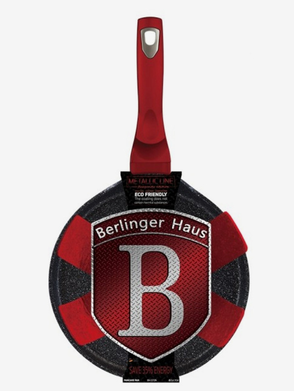 Berlingerhaus Tigaie pentru clătite cu suprafață de marmură BERLINGERHAUS Burgundy Metallic Line (25 cm)