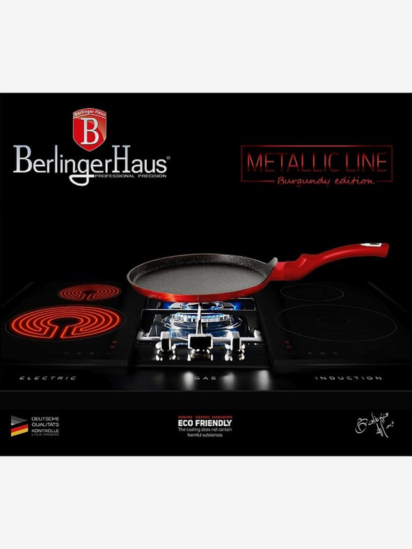 Berlingerhaus Tigaie pentru clătite cu suprafață de marmură BERLINGERHAUS Burgundy Metallic Line (25 cm)