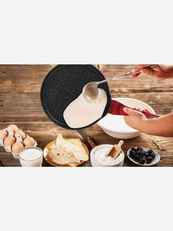 Berlingerhaus Tigaie pentru clătite cu suprafață de marmură BERLINGERHAUS Burgundy Metallic Line (25 cm)