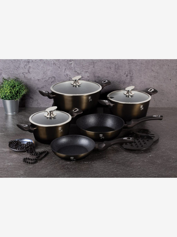 Berlingerhaus Tigaie pentru grătar cu suprafață din marmură BERLINGERHAUS Shiny Black Collection