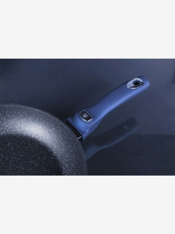 Berlingerhaus Tigaie cu mâner detașabil + capac 28 cm BERLINGERHAUS Metallic Line Aquamarine Edition