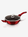 Berlingerhaus Tigaie adâncă cu suprafață de marmură și capac 28 cm Burgundy Metallic Line BERLINGERHAUS