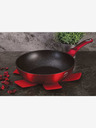 Berlingerhaus Tigaie WOK cu capac și suprafață de marmură 28 cm Burgundy Metallic Line BERLINGERHAUS