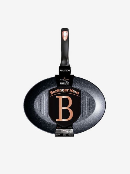 Berlingerhaus Tigaie pentru pește și friptură cu suprafață din marmură 35 cm Black Rose Collection BERLINGERHAUS