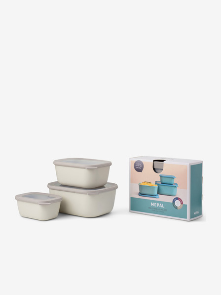 Mepal Set de boluri în culoare gri deschis Mepal Cirqula (750 + 1500 + 3000 ml)