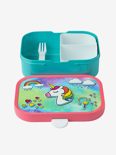 Mepal Mepal Campus Unicorn roz și turcoaz cutie pentru gustări pentru copii