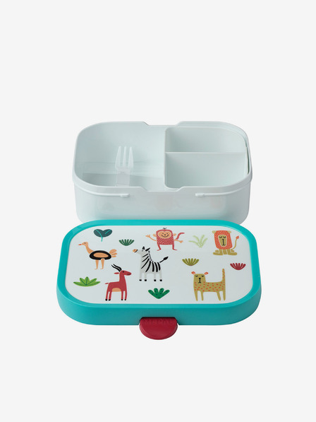 Mepal Mepal Campus Animal Friends Kids Snack Box turcoaz și alb