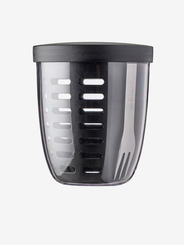 Mepal Mepal Ellipse 600 ml cutie neagră pentru gustări cu strecurătoare