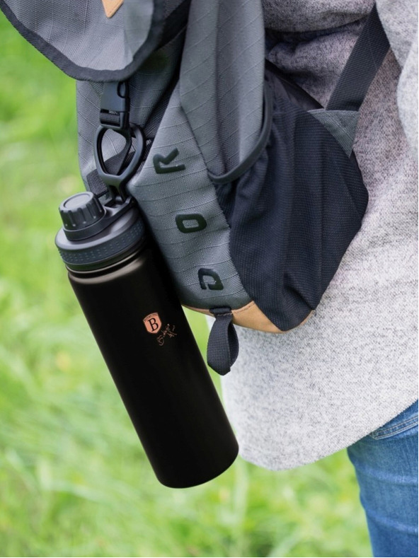 Berlingerhaus Sticlă sport din oțel inoxidabil 0,54 l BERLINGERHAUS Black Rose Collection