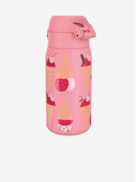 ION8 Sticlă din oțel inoxidabil roz tipărită Ion8 Leak Proof Înghețată (400 ml)
