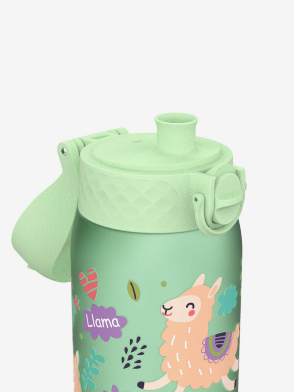ION8 Sticlă verde deschis tipărită Ion8 Leak Proof Llamas (350 ml)