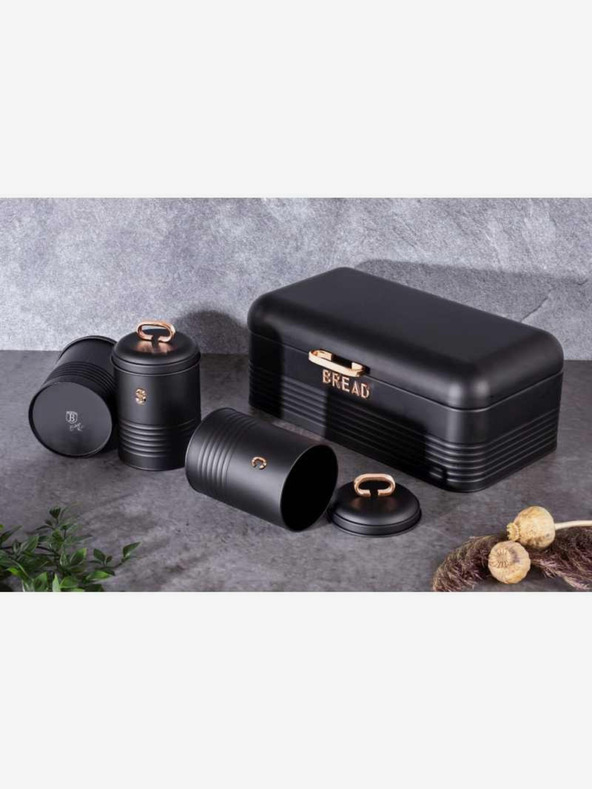 Berlingerhaus Set de pâine și cutie pentru alimente 4 buc. Black Rose Collection BERLINGERHAUS