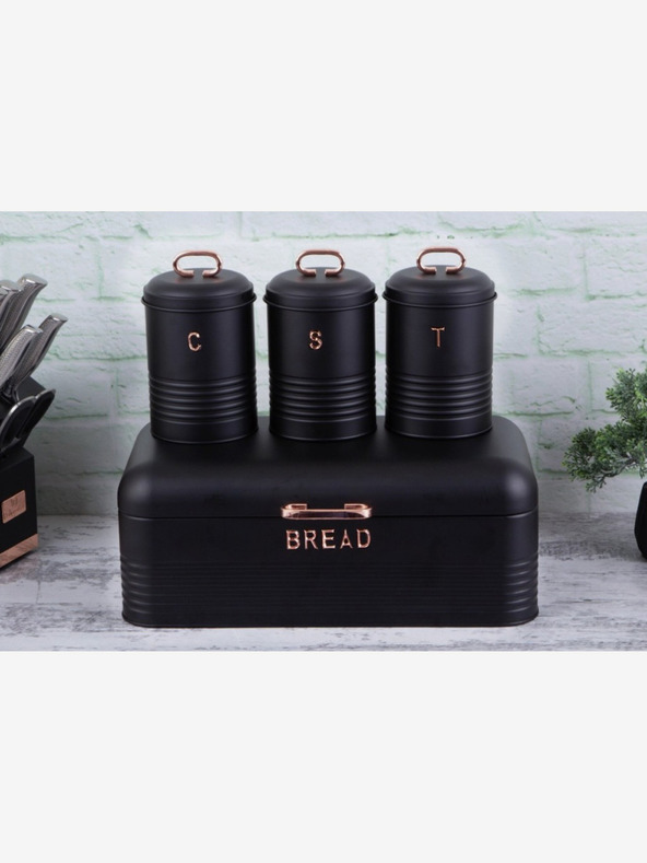 Berlingerhaus Set de pâine și cutie pentru alimente 4 buc. Black Rose Collection BERLINGERHAUS