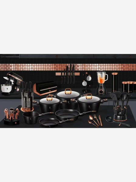 Berlingerhaus Set de trei borcane pentru alimente BERLINGERHAUS Black Rose Collection