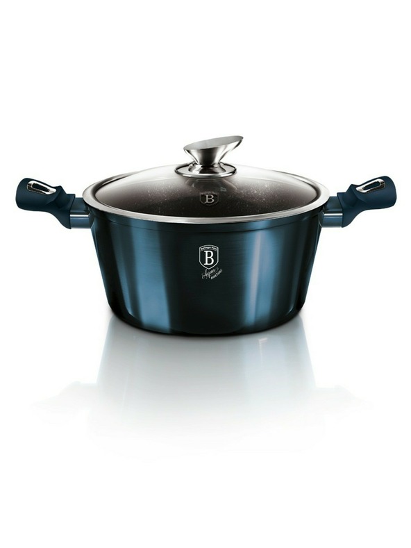 Berlingerhaus Set de vase cu suprafață marmorată 10 piese Aquamarine Metallic Line BERLINGERHAUS