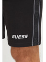 Guess Jeans Pantaloni scurți negri pentru bărbați cu logo lateral Guess jeans