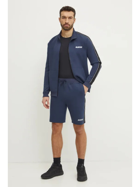 Guess Jeans Pantaloni scurți albaștri pentru bărbați cu logo lateral Guess jeans