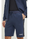 Guess Jeans Pantaloni scurți albaștri pentru bărbați cu logo lateral Guess jeans