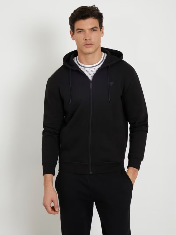 Guess Jeans Hanorac negru pentru bărbați K9V31 Guess Jeans