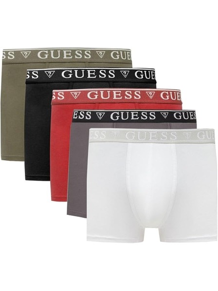 Guess Jeans Boxeri colorați pentru bărbați 5 Pack Guess Boxers