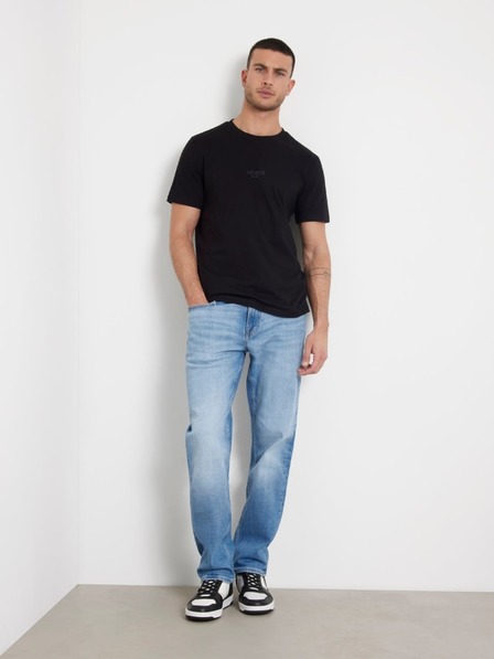 Guess Jeans Tricou slim fit negru pentru bărbați jblk Guess jeans