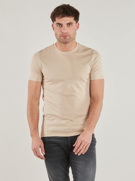 Guess Jeans Tricou slim fit bej pentru bărbați G1DR Guess jeans