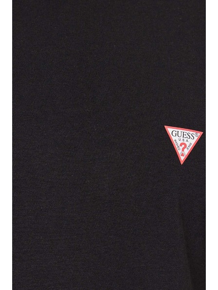 Guess Jeans Tricou slim fit negru pentru bărbați Core jblk Guess jeans