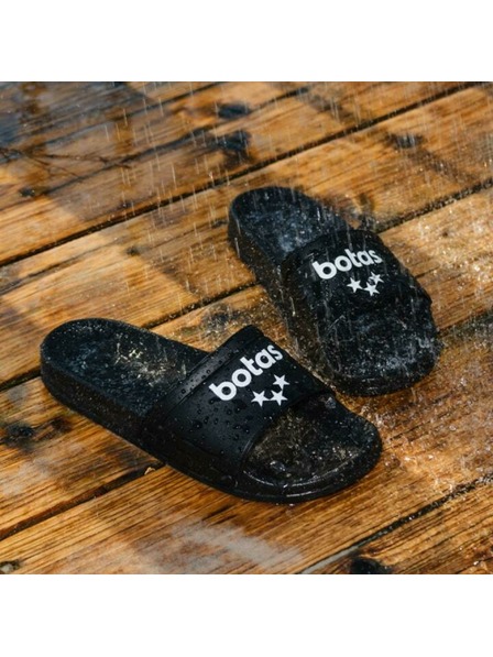 BOTAS *** Papuci de cauciuc negri pentru femei Botas Flopy