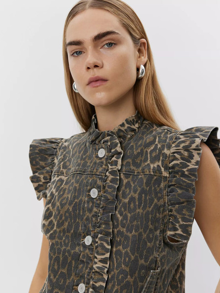 Sofie Schnoor Vestă cu model pentru femei, maro Sofie Schnoor
