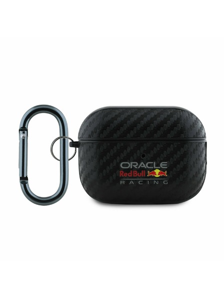 Oracle Red Bull Racing Red Bull Husă Carbon PU pentru AirPods Pro 2 Negru
