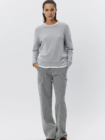 Sofie Schnoor Pantaloni baggy cu dungi albe și negre pentru femei Sofie Schnoor