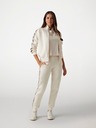 Guess Jeans Hanorac alb pentru femei cu logo lateral Guess jeans