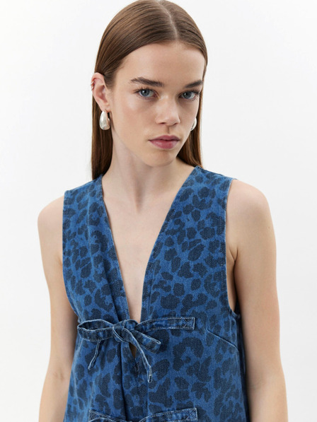 Sofie Schnoor Rochie Blue Denim Patterned pentru femei Sofie Schnoor